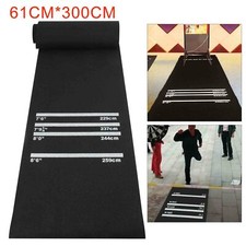 Professional 4 Throwing Distances Black Rubber Dart Mat Pub Club Home Darts Mat