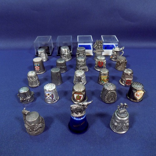 Pewter thimble collection - pewter,