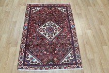 OLD HANDMADE PERSIAN RUG OF TRADITIONAL HERATI DESIGN 143  X 93 CM 