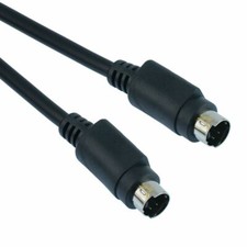 1.5m SVHS S-Video 4 Pin Mini DIN Male to Male Plug Cable Lead