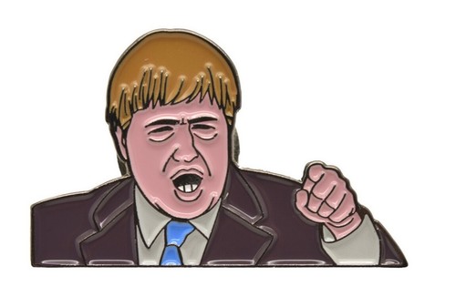 Boris johnson enamel pin - boris,