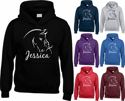 Personalised hoodie horse - hoodie, cob
