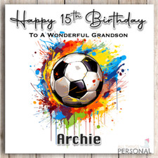 Personalised football birthday - personalised,