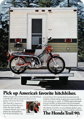 1972 honda trail motorcycle - trail, 90