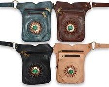 Organic Leather Hip Bag Bumbag Fanny Pack Crossbody Belt Moroccan **HANDMADE**