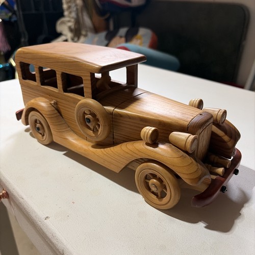 Vtg wooden car classic rolls - vtg,