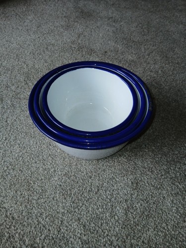 Vintage set white enamel - vintage, of