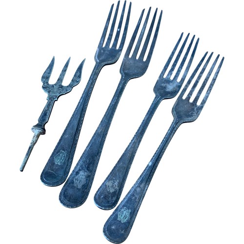Antique silver plate - silver,