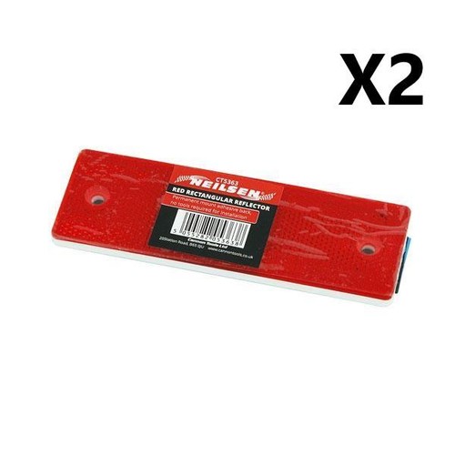 X150mm red rectangular - red,
