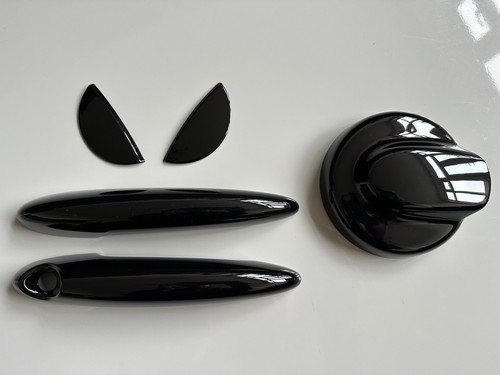 Gloss black fuel cap handle - cap,