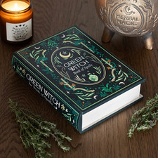 Green Witch Book Shaped