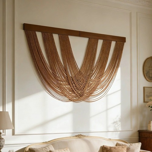 Natural macrame hanging - natural,