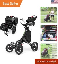 Golf Push Cart 4 Wheel : Golf