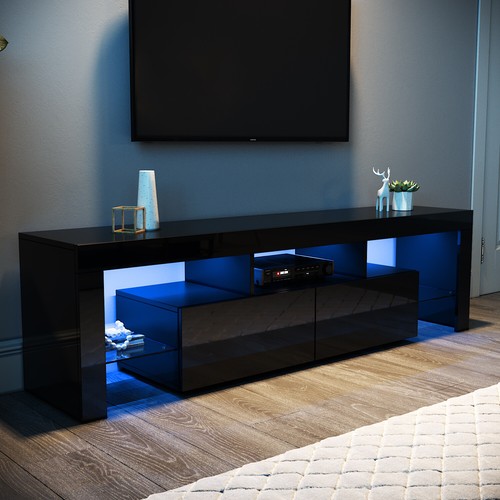 Black entertainment unit - tv,