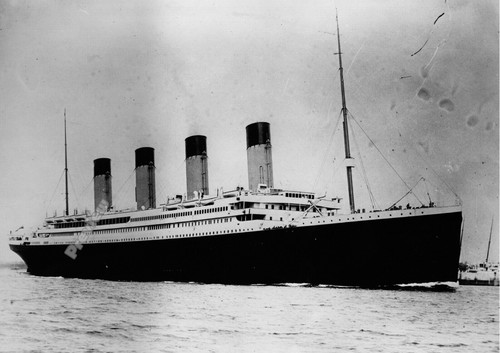 Vintage rms titanic departing - vintage,