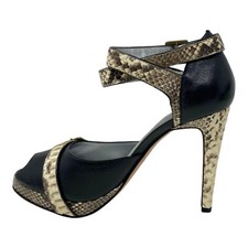 REAL SNAKE SKIN BLACK LEATHER