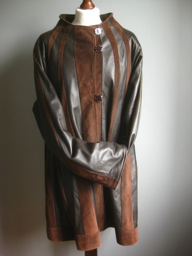 Vintage leather coat - leather, 14