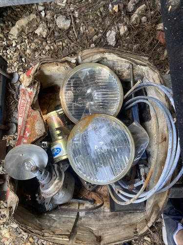 Vintage car parts - car,
