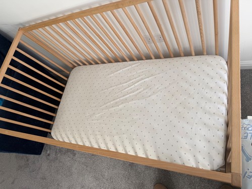 Ikea cot mattress excellent - cot,