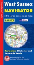 Philip's Navigator Road Map West Sussex