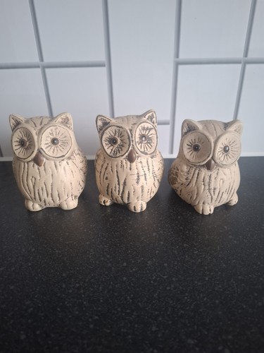 Set decorative owls - of, 3