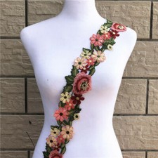 Flower Embroidered Trim Lace
