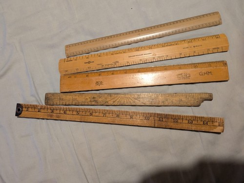 Vintage wooden rulers - 5,