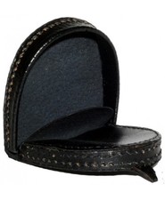 Leather coin tray purse mens - leather,