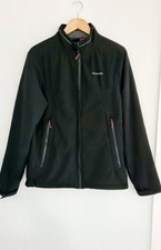 Mens Craghoppers Nerva Soft Shell Black Windshield Zip Up Jacket Coat Size M