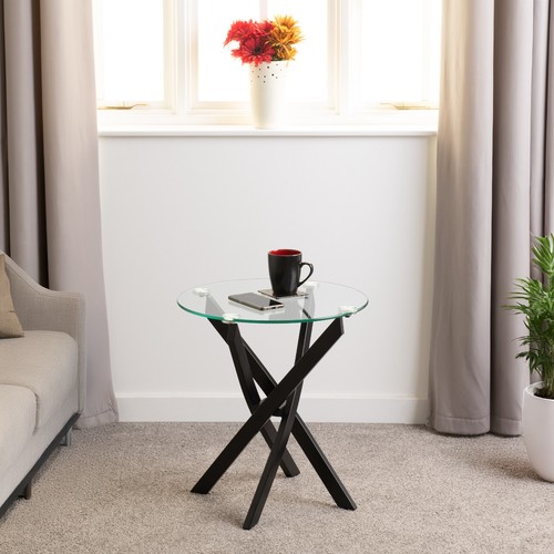 Sheldon round glass side - glass,