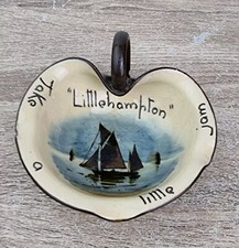 Devonware Ceramic Jam Dish "Little Hampton" Nautical Image Vintage.
