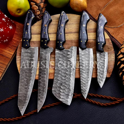 Handmade damascus steel chef - handmade,