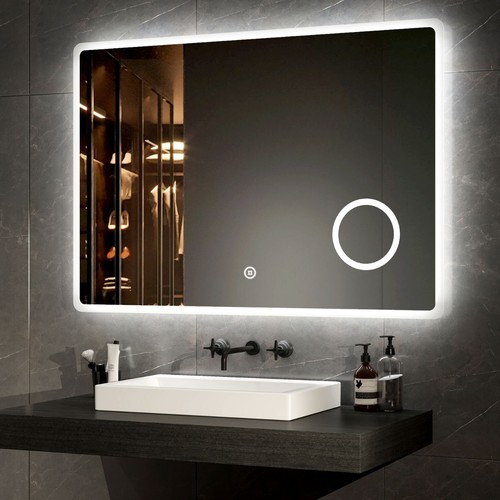 Emke led bathroom mirror with - mirror,