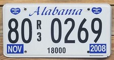 Alabama expired 2008 motor - 2008,