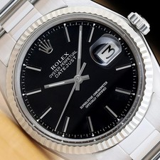 ROLEX DATEJUST 1601 BLACK DIAL