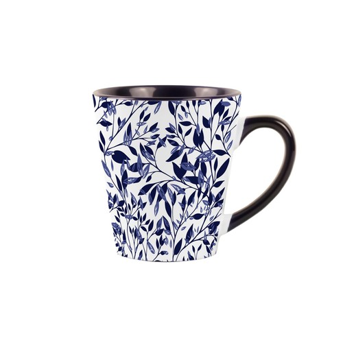 Layered foliage navy blue - layered,