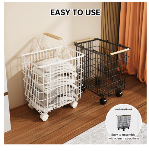Bend laundry trolley basket - trolley,