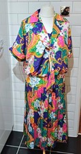 VTG GINA BACCONI CREAZIONI DRESS,SAILOR STYLE BRIGHT,80S, APPROX 12-14, READ 