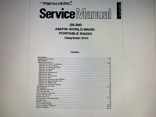 Realistic 390 service - realistic,