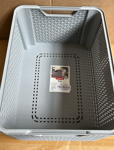 Storage basket rattan effect - storage,