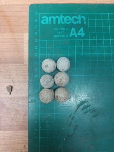 Large 20mm lead musket balls - 20mm,