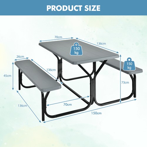 Picnic table set - picnic, with