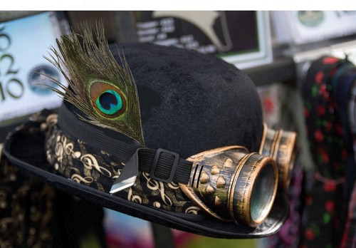 Steampunk bowler hat - bowler,