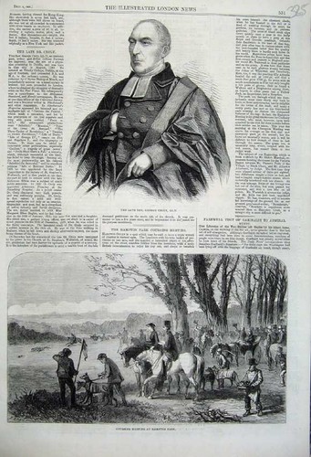 Old antique print 1860 rev - old,