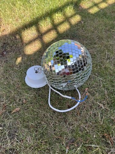 Electric glass disco ball - disco,