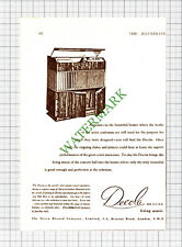 Decca Record Company Decola Advert - 1947 Small Cutting