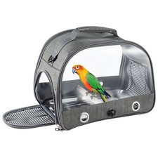 Birds Parrot Carrier Backpack Pet Breathable Travel Bags Backpack Cage Portable
