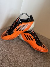 Adidas F50 F30 TRX SG Mens UK 8 Football Boots Adizero Orange Black -HARDLY WORN