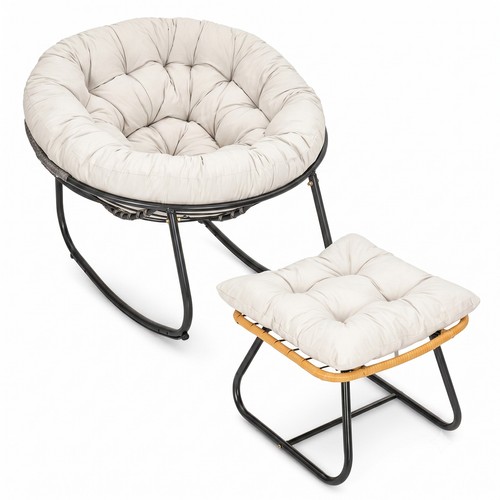 Rocking chair with footrest - chair,