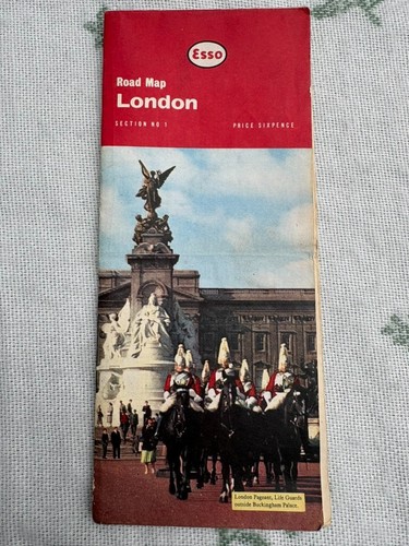 Vintage esso road map london - esso,